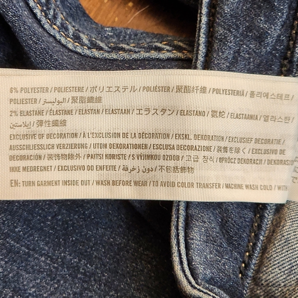Hollister Dark Wash High Rise Women's Blue Jean Leggings Size 7L W28 L30 - Picture 12 of 13